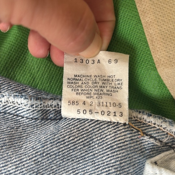 Levis 505 straight leg 0213 jeans 80s 1980s vintage - Picture 7 of 7